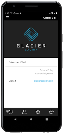 Glacier Dial (Legacy) Screen 2