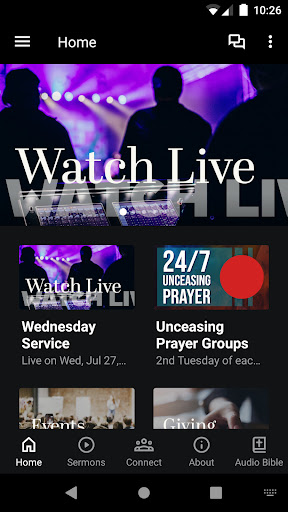 Android application Man O War Church screenshort