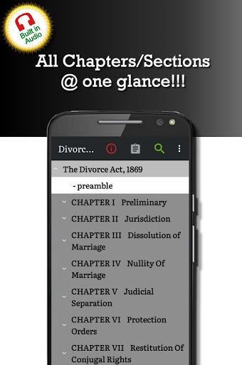Android application Indian Divorce Act 1869 screenshort