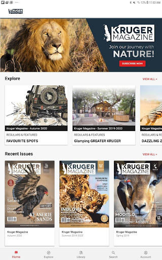 Android application Kruger Magazine screenshort