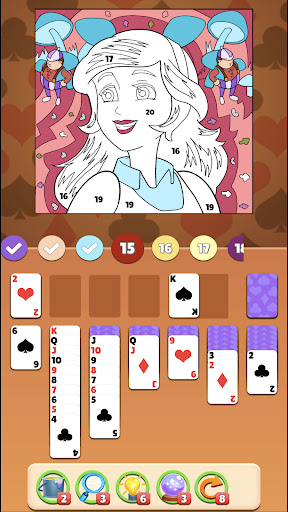 Solitaire Coloring Wonderland Screen 2