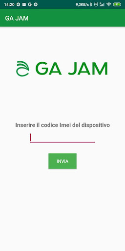 Android application GA JAM screenshort