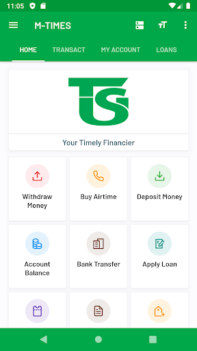 Android application M-TIMES screenshort