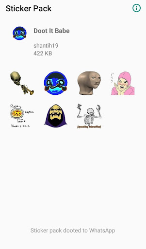 Android application Doot It - Sticker Pack screenshort