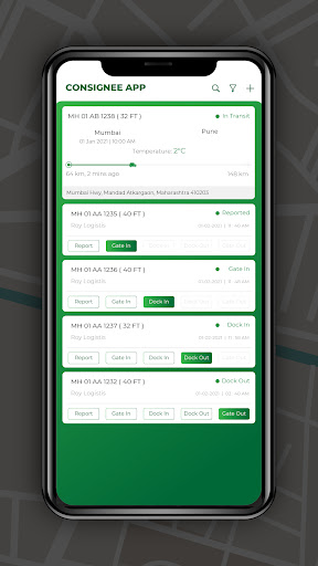 Consignee App Screen 2
