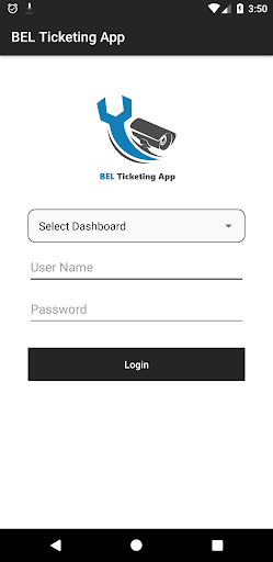 BEL Ticketing App Screen 2
