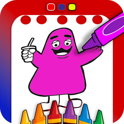 Grimace Shake Coloring book