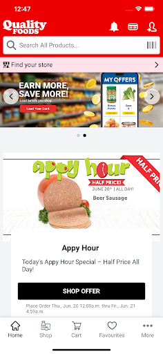 Android application Quality Foods screenshort