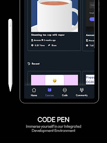 Captura 4 aptLearn CodePen IDE android