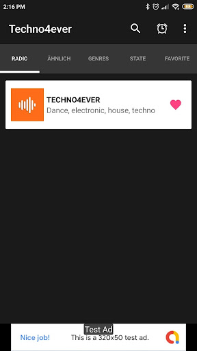 Android application Techno4Ever App Radio FM screenshort