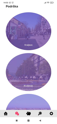 Klikom do podrske Screen 2