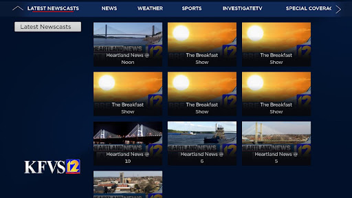 Screenshot of KFVS12 - Heartland News