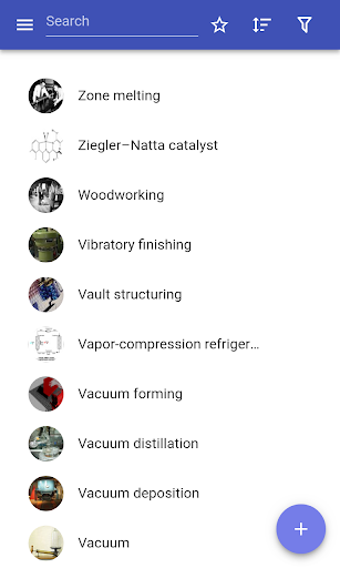 Android application Industrial processes screenshort