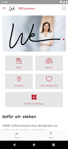 Android application WeStiebel screenshort