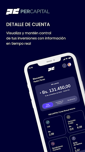 Android application PerCapital App screenshort