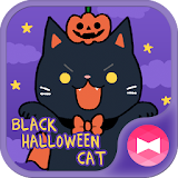 Cute Wallpaper Black Halloween Cat Theme icon
