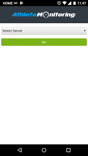 Android application AthleteMonitoring Pro screenshort