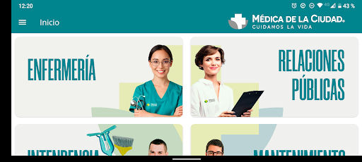 Android application Asistente Médica screenshort