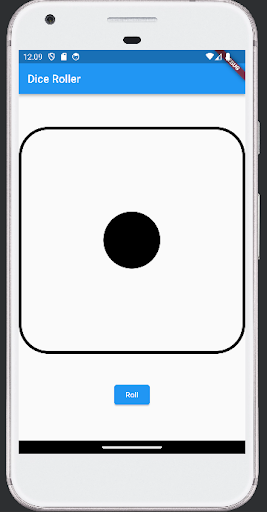 Android application Dice Roller screenshort