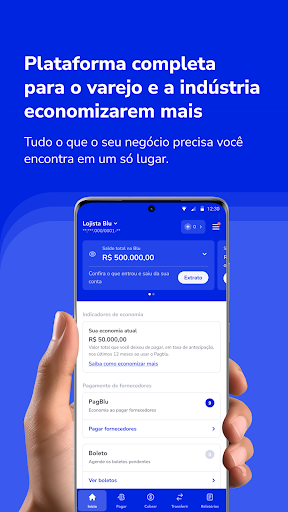 Android application Blu screenshort