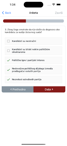 Android application Zbor screenshort