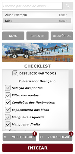 Android application i2x Checklist Pulverizador screenshort