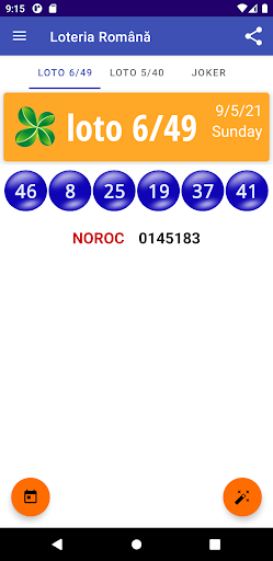 Android application Loteria Română - AI Predicție screenshort