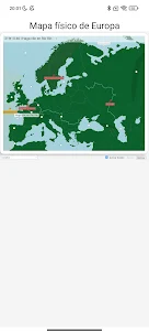 Mapa físico de Europa Juego