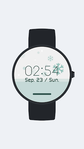 Weather Digital Watch Face Screen 2