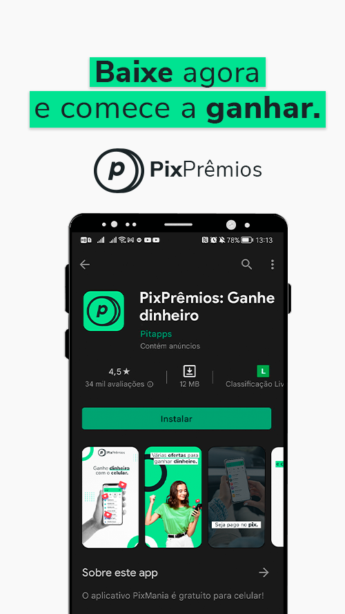 PixPrêmios: Aplicativo para ganhar dinheiro e resgatar no PIX