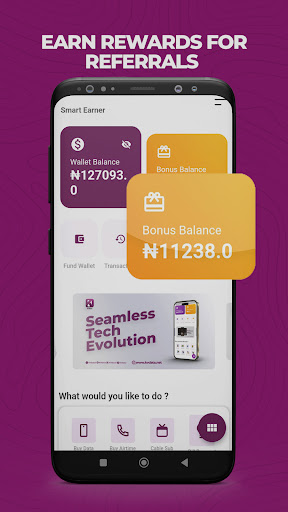 KVdata: VTU & Bills Payment Screen 2