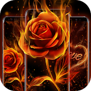 Flame Rose Live Wallpaper  Icon