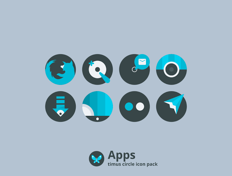 Timus Spin: Dark Icon Pack - 14.7 - (Android)