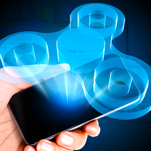 Hand spinner 3d - hologram pyr Logo