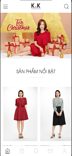 Android application K&K Fashion screenshort