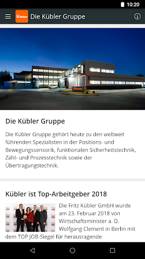 Android application myKübler screenshort