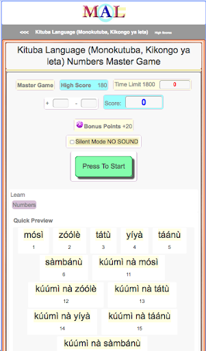Kituba M(A)L Screen 2