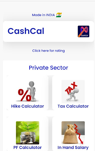 Android application CashCal: 8 in 1 Calculator screenshort