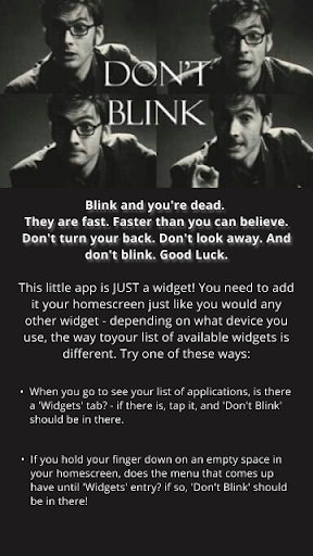 Android application Doctor Who: Don't Blink! screenshort
