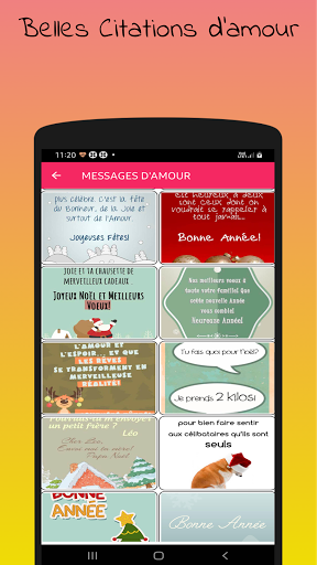 Messages et Images dAmour Screen 3