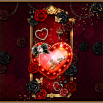 Cover Image of 下载 Red Golden Heart - Wallpaper  APK