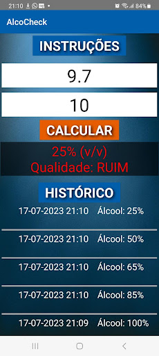 AlcoCheck - Máquinas de Picolé Screen 2
