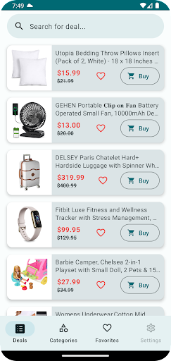 Android application Deals Zone screenshort