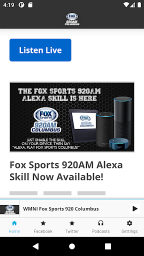 Android application Fox Sports 920 Columbus screenshort