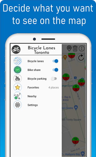 Bicycle Lanes Toronto Screen 2