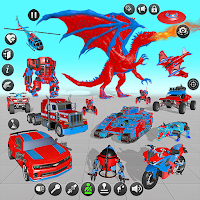 Dino Robot Transform Truck Dinosaur Robot Game