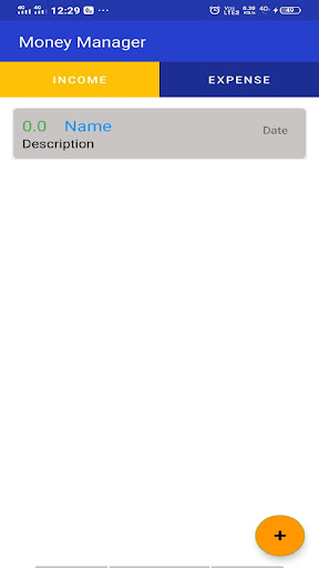 Android application Money Manager screenshort