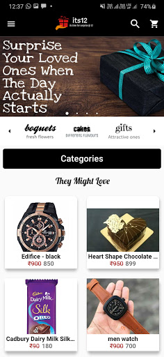 Android application Versat: Demo of Ecommerce screenshort