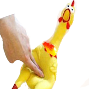 Squeaky Chicken Screaming Rooster Shape Toy Sound