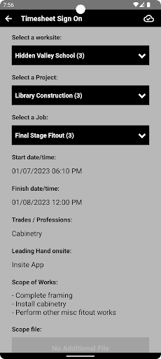insite.work Screen 2